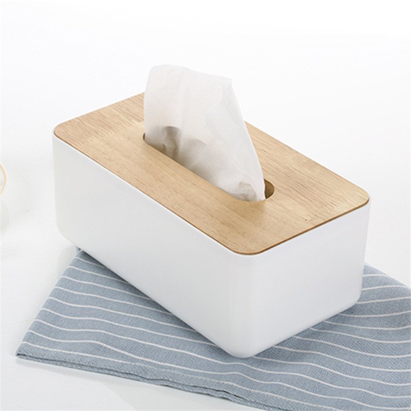 Tissue wooden box dispenser image