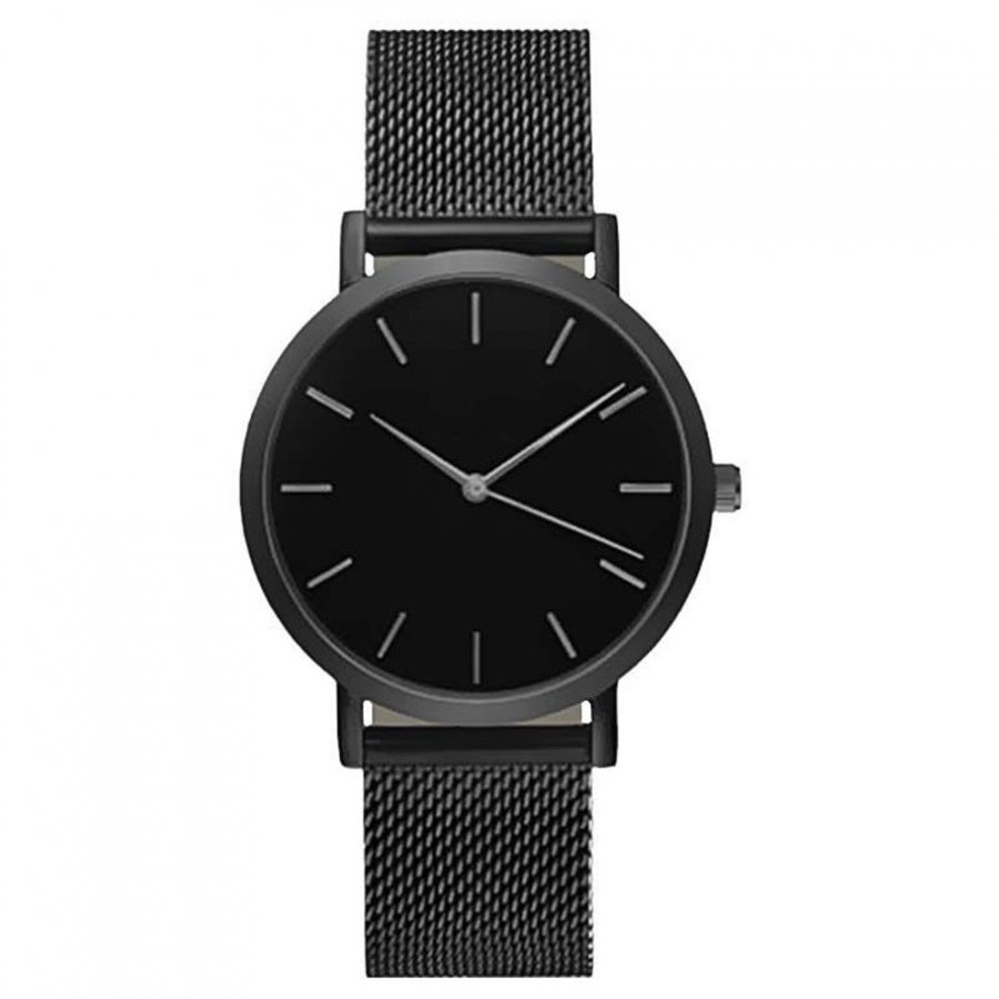 Minimalistic black steel watches image