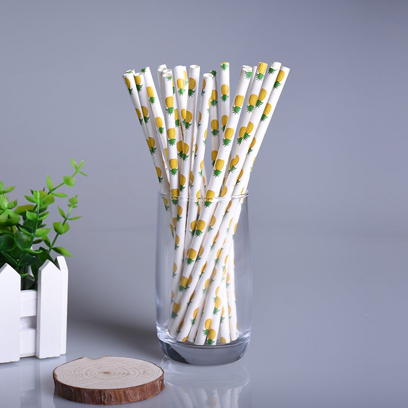 Pineapple paper straws image