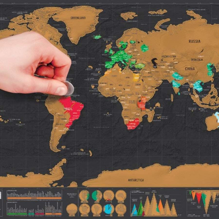 World scratch map image
