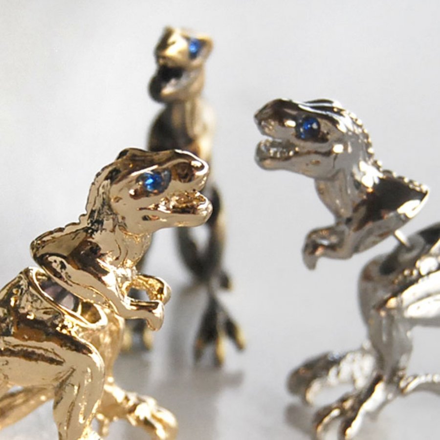 T-Rex stud earring image