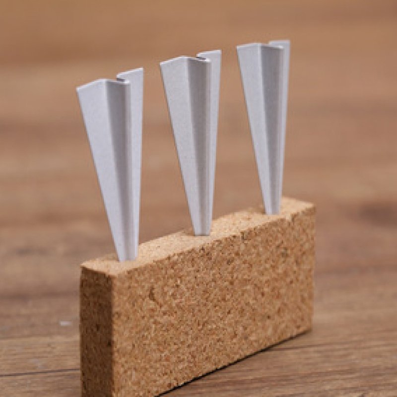 Paper plane metal pushpins image