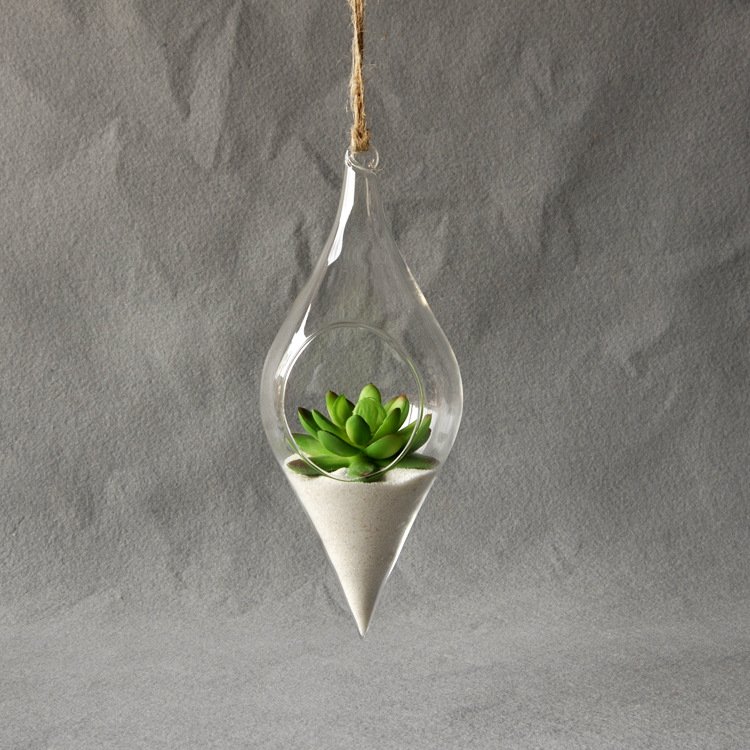 Hanging glass vase image