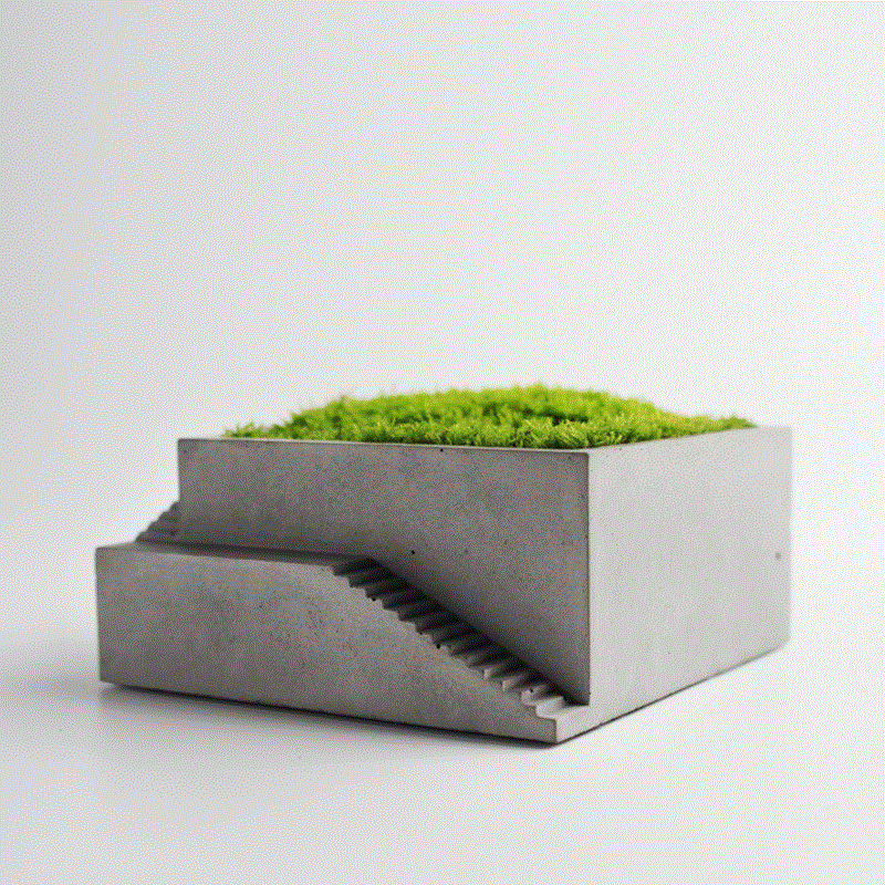 Mini concrete planter box image