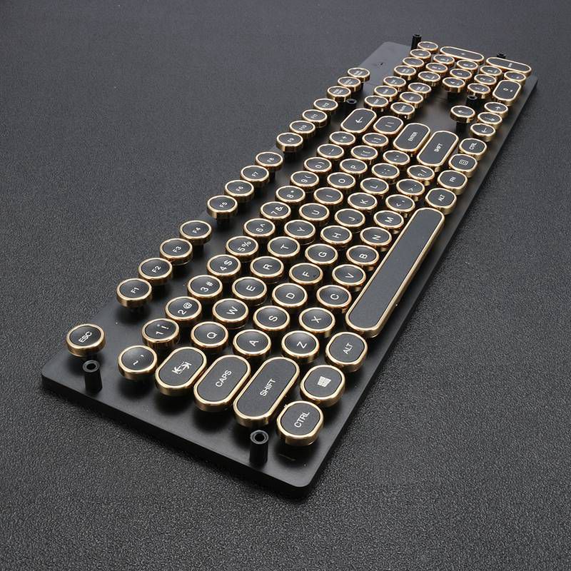Steam punk typewriter keyboard image