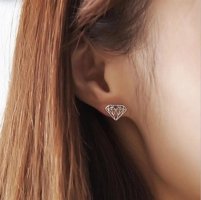 Diamond shape studs