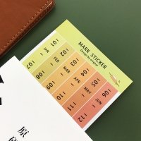 Colored date stickers
