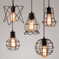 Scandinavian iron pendant lamps