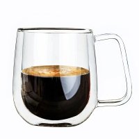 Heat resistant duble glass cup