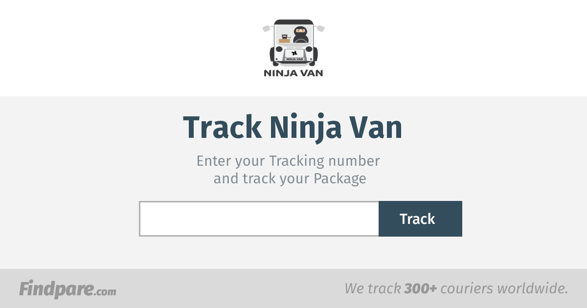 Ninja van number tracking Ninja Van