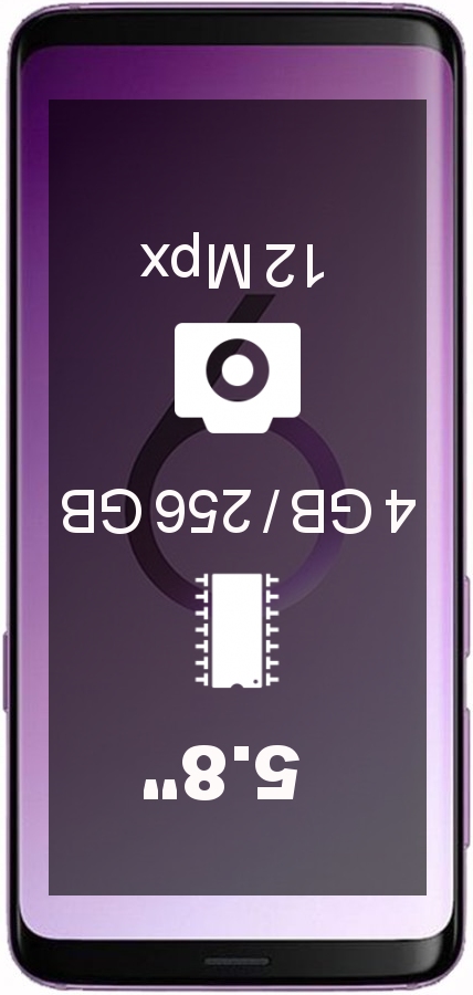 Samsung Galaxy S9 G960FD 4GB 256GB smartphone
