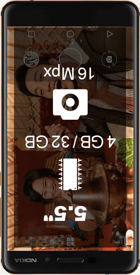 Nokia 6 (2018) TA-1050 4GB 32GB EU smartphone