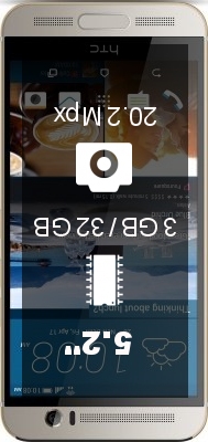 HTC One M9+ Dual SIM smartphone