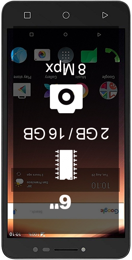 Alcatel A3 XL 2GB 16GB smartphone