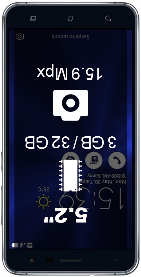 ASUS ZenFone 3 ZE520KL CN 3GB 32GB smartphone