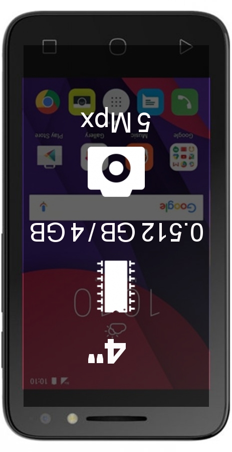 Alcatel Pixi 4 (4) 4013D 512MB 4GB smartphone
