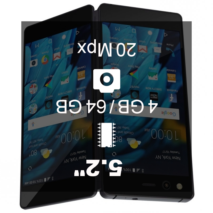 ZTE Axon M 64GB smartphone