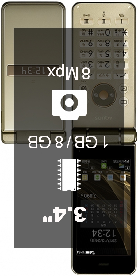 Sharp Aquos K SHF34 smartphone