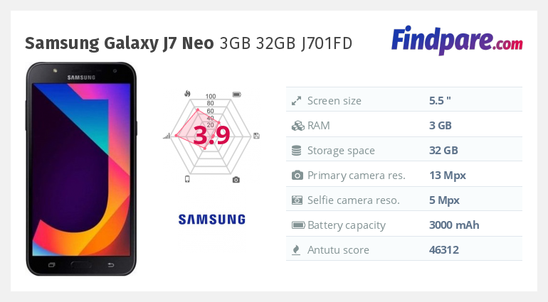 Samsung Galaxy J7 Neo 3GB 32GB J701FD smartphone | Cheapest Prices