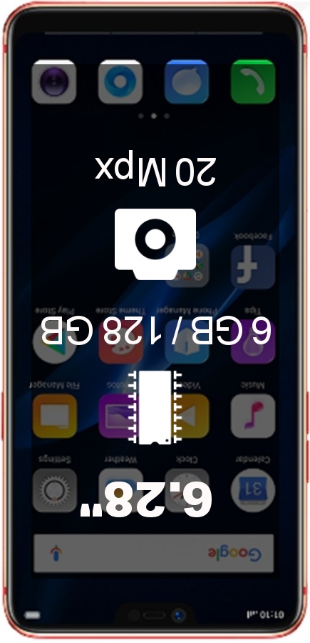 Oppo R15 Pro Global V20 smartphone