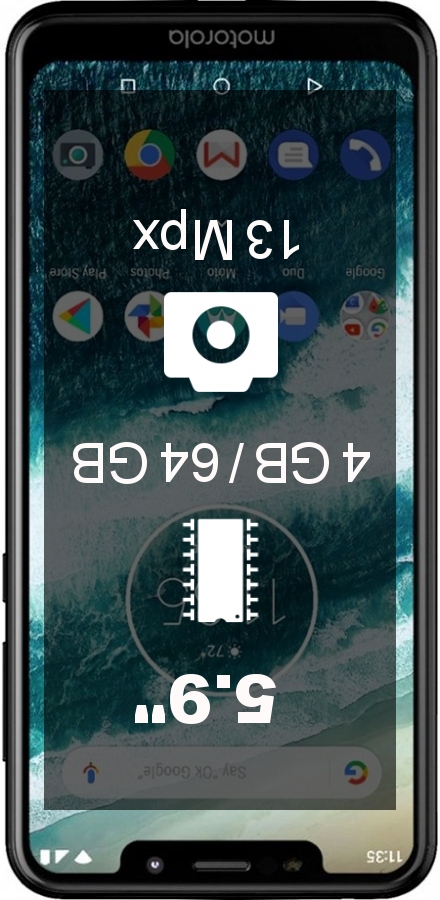 Motorola One XT1941-3 BR smartphone
