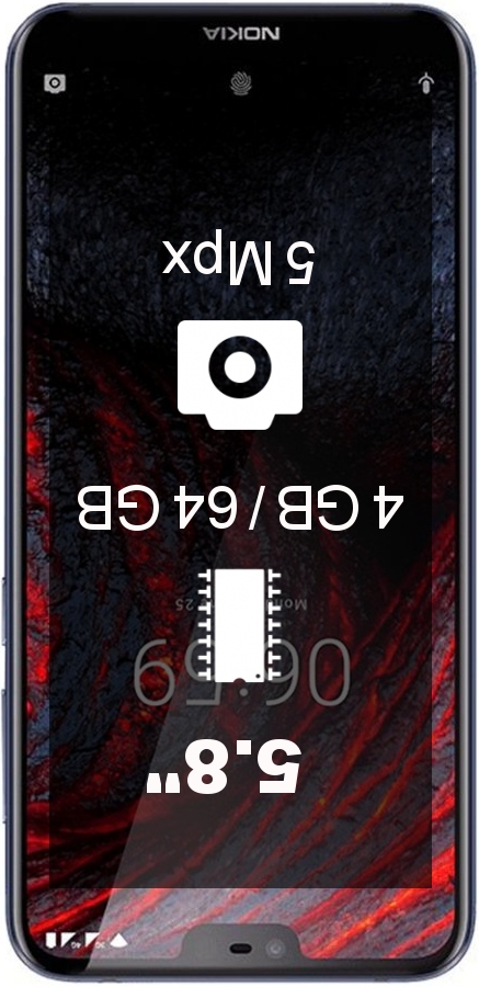 Nokia 6.1 Plus 4GB 64GB TA-1083 smartphone