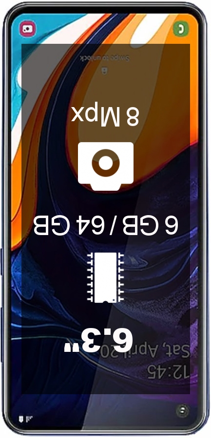 Samsung Galaxy A60 64GB GLOBAL SM-A606F/DS smartphone