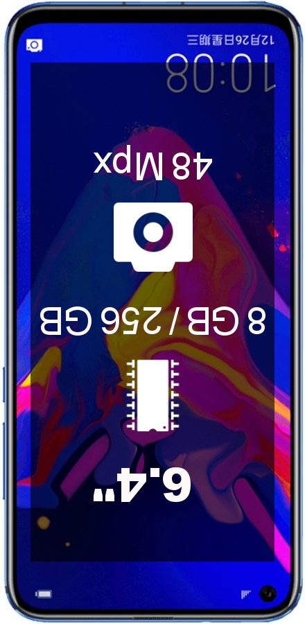 Huawei Honor V20 PCT-AL10 8GB 256GB smartphone