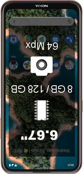 Nokia X20 8GB · 128GB smartphone