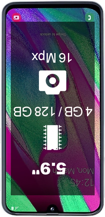 Samsung Galaxy A40 4GB 128GB A405FD smartphone