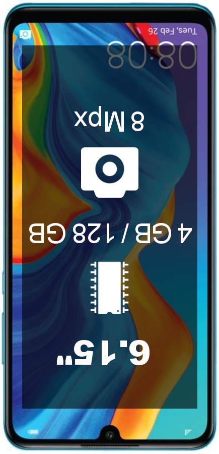 Huawei P30 Lite LX2 4GB 128GB smartphone