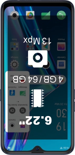 Oppo A12 4GB · 64GB smartphone