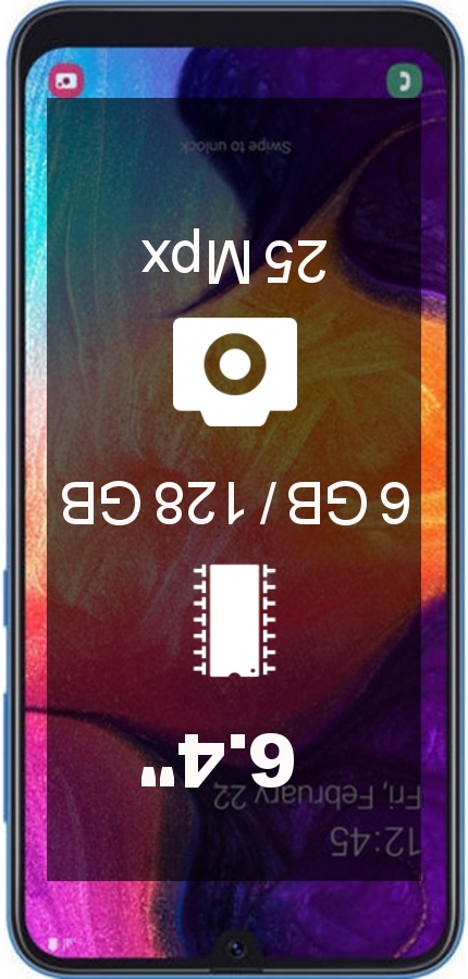 Samsung Galaxy A50 6GB 128GB A505FD smartphone