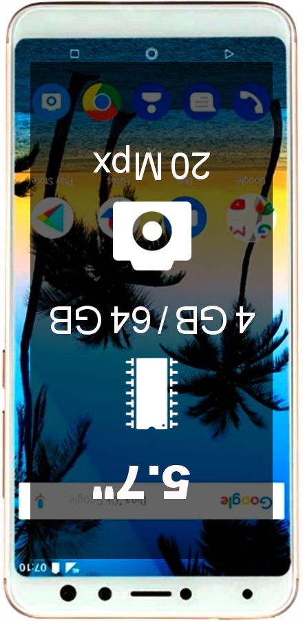 Multilaser MS80 4GB 64GB smartphone