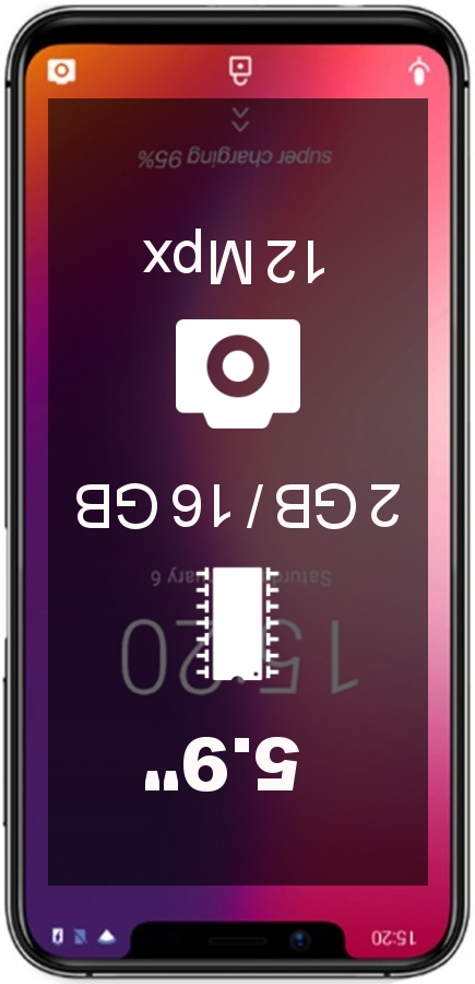 UMiDIGI One 2GB 16GB smartphone