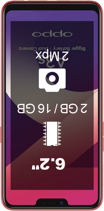 Oppo A3s 16GB smartphone