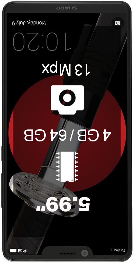 Sharp Aquos D10 smartphone