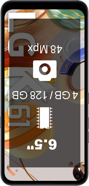 LG K61 4GB · 128GB smartphone