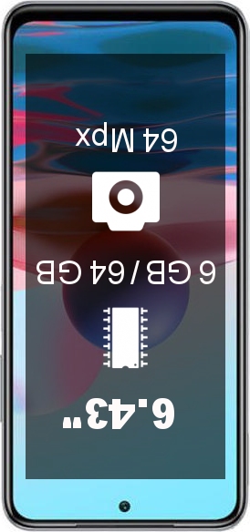 Xiaomi Redmi Note 10S 6GB · 64GB smartphone