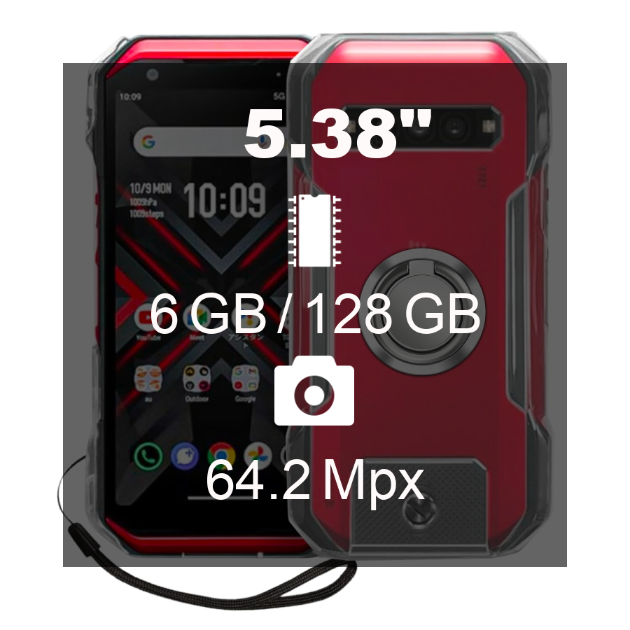 Android TORQUE Ｇ０６ KYOCERA TORQUE G06 KYG03 black red Android India | Ubuy