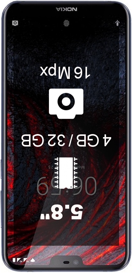 Nokia 6.1 Plus 4GB 32GB TA-1099 smartphone