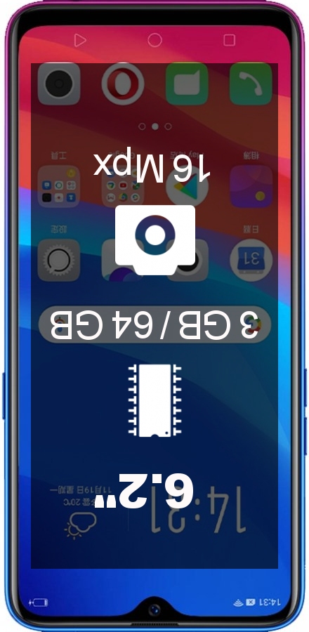 Oppo AX7 Pro 3GB CN/IN smartphone