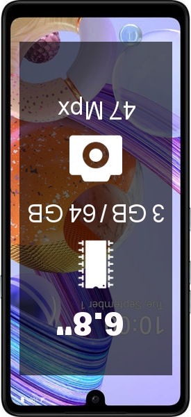 LG K71 3GB · 64GB · LM-Q730BAW smartphone