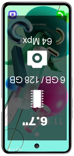 LG K92 5G 6GB · 128GB smartphone