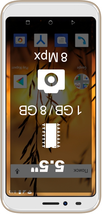 Vertex Impress Sunset NFC smartphone