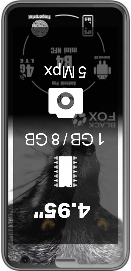Black Fox B4 mini NFC smartphone