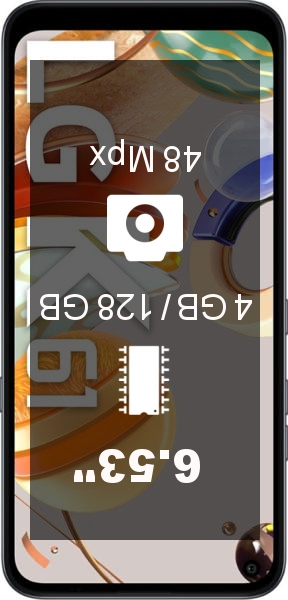 LG K61S 4GB · 128GB smartphone